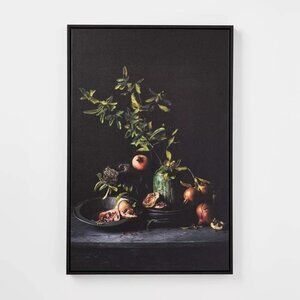 16x24 Dark Floral Framed Wall‎ Art - Threshold Studio McGee, Target 2024